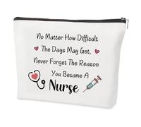 Nurse Gifts for Women International Nurses Day Thank You Mothers Day Gifts Christmas Stocking Fillers Birthday Valentines Halloween Easter Gifts for Vet Dental Student Nurse Accessories Makeup Bag