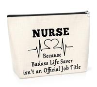 Nurse Gifts for Women Nurse Inspirational Gift Makeup Bag Appreciation Thank You Gift for Nurse Nursing Student Graduation Gift Travel Cosmetic Bag Nurse Practitioner Gift Retirement Gift for Nurse