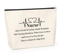 Nurse Gifts for Women Nurse Makeup Bag Nurse Appreciation Gifts Nurse Practitioner Gift Nursing Student Graduation Gifts Retirement Gift for Nurse Nurse Week Gifts Ideas Makeup Travel Pouch