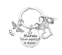Nurse Gifts for Women Nurses Week Gifts Best Nurse Keyring Nurse Graduation Gifts Nurse Appreciation Gifts Nursing School Essentials Nurse Practitioner Gifts Assistant Gifts for Women Angle Keyring