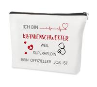 Nurse Gifts, Graduation Women's Day Thank You Birthday, Best Leave Retirement Week, Christmas, Valentine's Day, Graduation, Recognition Gifts for Nurses, Cosmetic Bag, White, NURSE