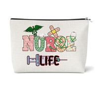 Nurse Gifts Makeup Bag Nurse Thank You Gift for Women Nursing Cosmetic Bag | Nurses Appreciation Gift Nurses W ifts for Nursing Student Christmas Birthday Retirement Present for Medical Assistant