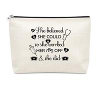 Nurse Gifts Nurse Appreciation Gifts Makeup Bag for Women Nursing School Nurses Graduation Birthday Gift Cosmetic Bag Cool LPN RN Gift for Nurses Female Nursing Student Christmas Travel Pouch