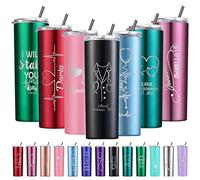 Nurse Gifts Personalised Nurse Skinny Tumbler with Names 20 oz Custom Laser Engraved Insulated Tumbler with Lids and Straws Customised Stainless Steel Tumblers for Him Her