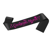 Nurse Graduations Sash Nursing Graduation Gifts for Women Black Sash with Rose Red Foil Congrats BSN RN Graduation Decor Class of 2025 Party Supplies Nursing Appreciation Practitioner Gift
