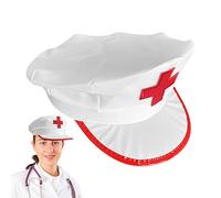 Nurse Hat Cosplay - Nurse Hat Nurse Hat White Octagonal Nurse Costume Accessory for Clubs, Students, Nurse