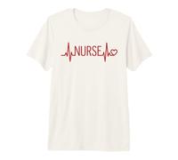 Nurse Heartbeat EKG Pulse Medical Professional Design Premium T-Shirt
