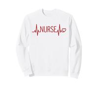 Nurse Heartbeat EKG Pulse Medical Professional Design Sweatshirt