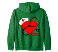 Nurse Heartbeat Passion Healthcare Love Zip Hoodie