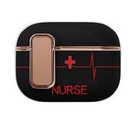 Nurse Heartbeat Red Cross Headphone Case Compatible with Airpod Pro 2 Protective Cover Cute Hard Case