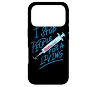 Nurse I Stab People For A Living Needle Nurse Phlebotomist Case for iPhone 17 Pro