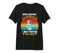 Nurse I was Fighting for Them Retro Vintage for Nurse Premium T-Shirt