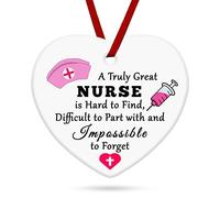 Nurse Instructor Gifts Nurse Ceramic Hanging Nurse Gifts for RN Nurses Thank You Gifts Appreciation Gift Ceramic Hanging Decoration Birthday Retirement Gifts for Nursing Student Nurse Practitioner