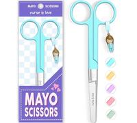 Nurse is Love Mayo Nursing Scissors | Bandage & Utility Scissors for First Aid, Vet. Sharp Blades & Round Tip in Stainless Steel