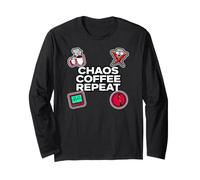 Nurse Life Chaos Coffee Repeat ER Medical Long Sleeve T-Shirt