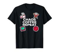 Nurse Life Chaos Coffee Repeat ER Medical T-Shirt