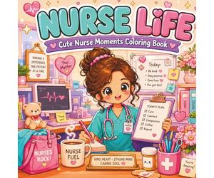 Nurse Life: Cute Nurse Moments Coloring Book with Funny Nurse Humor, Coffee Breaks, Cozy After-Shift Scenes & Kawaii Medical Doodles