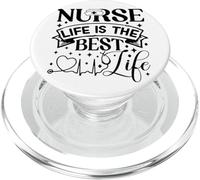 Nurse Life Is The Best Life Heartbeat PopSockets PopGrip for MagSafe