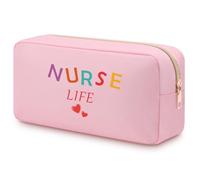 Nurse Life Nurse Cosmetic Bag Nursing Student Gifts Nurse Practitioner Presents for Women Teen Girls Sister Friend Nursing Graduation Nurses Week Christmas Birthday Makeup Travel Pouch