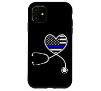 Nurse Life Police Wife The Thin Blue Line Family Case for iPhone 11
