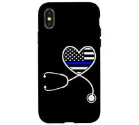 Nurse Life Police Wife The Thin Blue Line Family Case for iPhone X/XS
