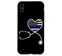 Nurse Life Police Wife The Thin Blue Line Family Case for iPhone XS Max