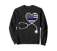 Nurse Life Police Wife The Thin Blue Line Family Sweatshirt