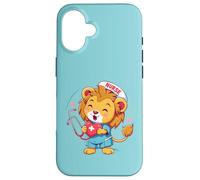 Nurse Lion Nursing School Nurse Appreciation Stethoscope Case for iPhone 16