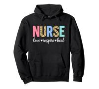 Nurse love inspire heal nursing profession apparel Pullover Hoodie