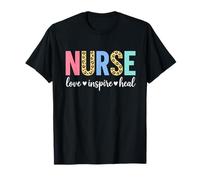 Nurse Love Inspire heal Nursing Profession Apparel T-Shirt