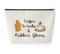 Nurse Makeup Bag Gifts for Women Funny Gifts for Doctors Nurse Appreciation Gifts Coffee Lovers Gifts for Nurse Practitioner Nursing School Graduation Gifts Christmas Birthday Gift Cosmetic Pouch