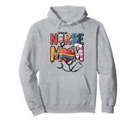 Nurse Mama Mom RN & LPN Nursing Healthcare Pullover Hoodie