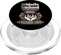 Nurse Midwife Birth Worker Husband Wife Midwife Husband Some PopSockets PopGrip for MagSafe