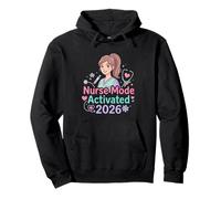Nurse Mode Activated 2026 Cute Character Pullover Hoodie