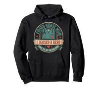 Nurse Mom Pride I Raised My Hero Daughter Pullover Hoodie