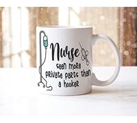 Nurse Mug & Coaster Set Seen More Private Parts Than Hooker Funny