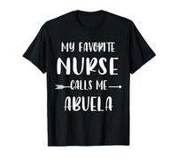 Nurse My Favorite Nurse Calls Me Abuela Vintage Xmas T-Shirt