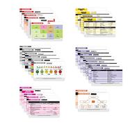 Nurse Nation 30 Horizontal Nursing Badge Reference Cards - Lab Values, EKG, Vitals, and More! (Bonus Cheat Sheets) Great Nurse Gifts - Nursing Student Accessories and Supplies!