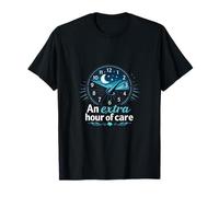 Nurse Night Shift an Extra Hour of Care Clock Design T-Shirt