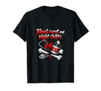 Nurse Night Shift Blood Sweat and Night Shifts Design T-Shirt