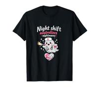 Nurse Night Shift Neutralizes Nightmares Ghost Graphic T-Shirt
