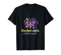 Nurse Night Shift Starlight Shifts Stethoscopes T-Shirt