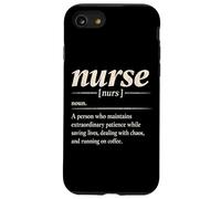 Nurse Nurs Noun Saving Lives Chaos Coffee Case for iPhone SE (2020) / 7/8
