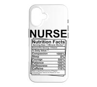 Nurse Nutrition Facts Compassion Sleep Courage Patience Self Case for iPhone 16
