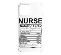 Nurse Nutrition Facts Compassion Sleep Courage Patience Self Case for iPhone 16 Pro Max