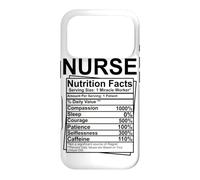 Nurse Nutrition Facts Compassion Sleep Courage Patience Self Case for iPhone 17 Pro