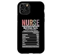 Nurse Nutrition Facts Funny Retro Pastel Graphic Case for iPhone 11 Pro
