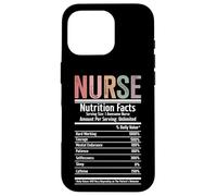 Nurse Nutrition Facts Funny Retro Pastel Graphic Case for iPhone 16 Pro