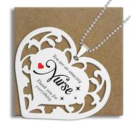 Nurse Ornament Heart Shaped Gift, Thank You Gifts for Nurses Women Men, Appreciation Hanging Keepsake for Healthcare Worker RN Doctor Nurse Practitioner Retirement Gift Hanging Ornaments S2X1