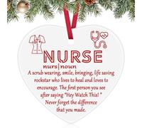 Nurse Ornament Nurse Gifts for Women Nurse Christmas Ornament Thank You Nurse Gifts for Women Rn Gifts for Nurses Ceramic Ornament Nurse Practitioner Gifts Nurse Appreciation Gifts Nursing Gifts